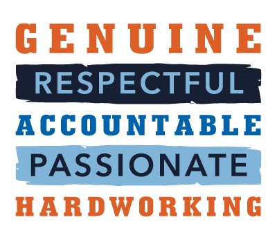 Genuine respectful slogan